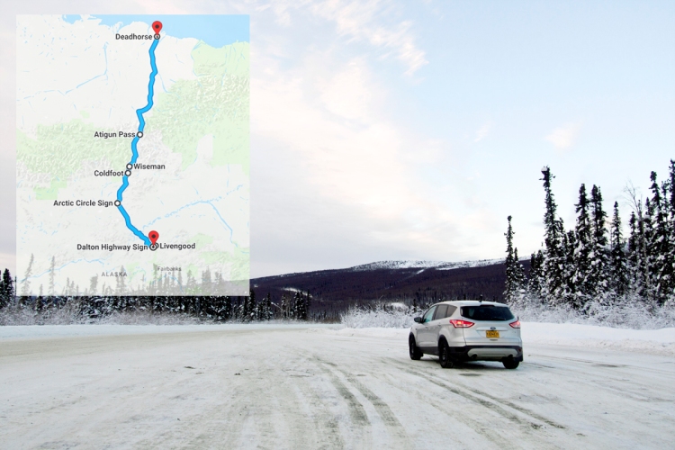 Dalton Highway with Google Map